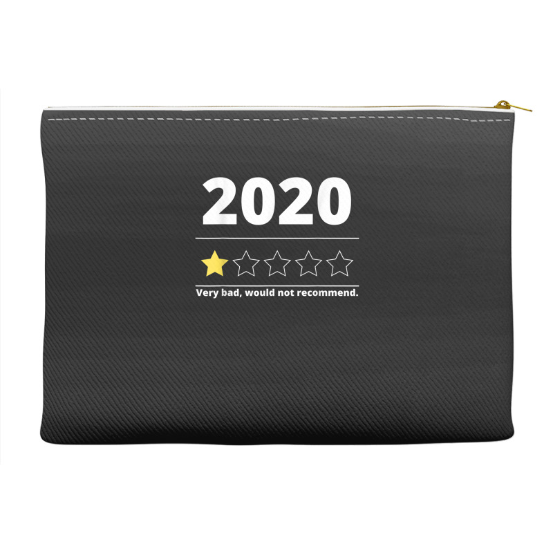 Funny 2020 Review - 1 Star - Would Not Recommend Ladies T-shirt Accessory Pouches | Artistshot