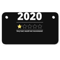 Funny 2020 Review - 1 Star - Would Not Recommend Ladies T-shirt Motorcycle License Plate | Artistshot