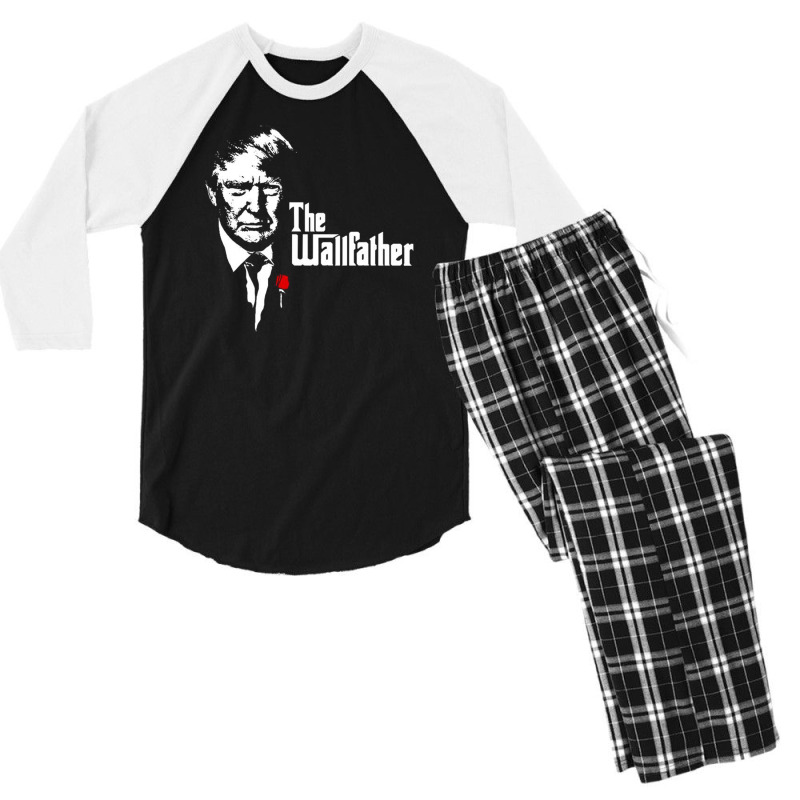 Donald Trump The Wallfather Men's 3/4 Sleeve Pajama Set | Artistshot