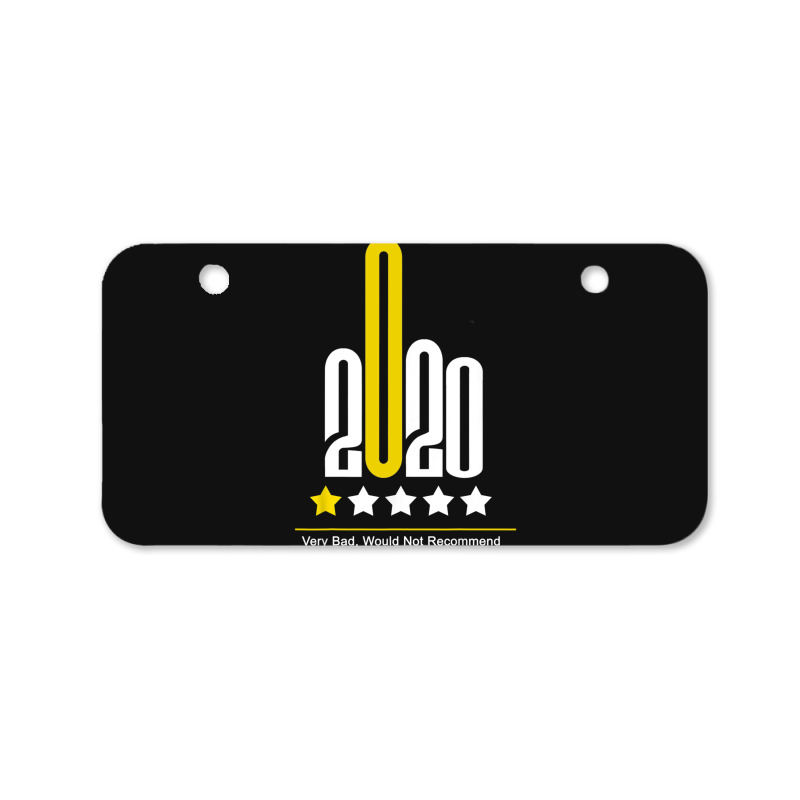 Funny Review 2020 - 1 Star Rating - Very Bad Would Not Recommend Bicycle License Plate | Artistshot