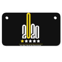 Funny Review 2020 - 1 Star Rating - Very Bad Would Not Recommend Motorcycle License Plate | Artistshot