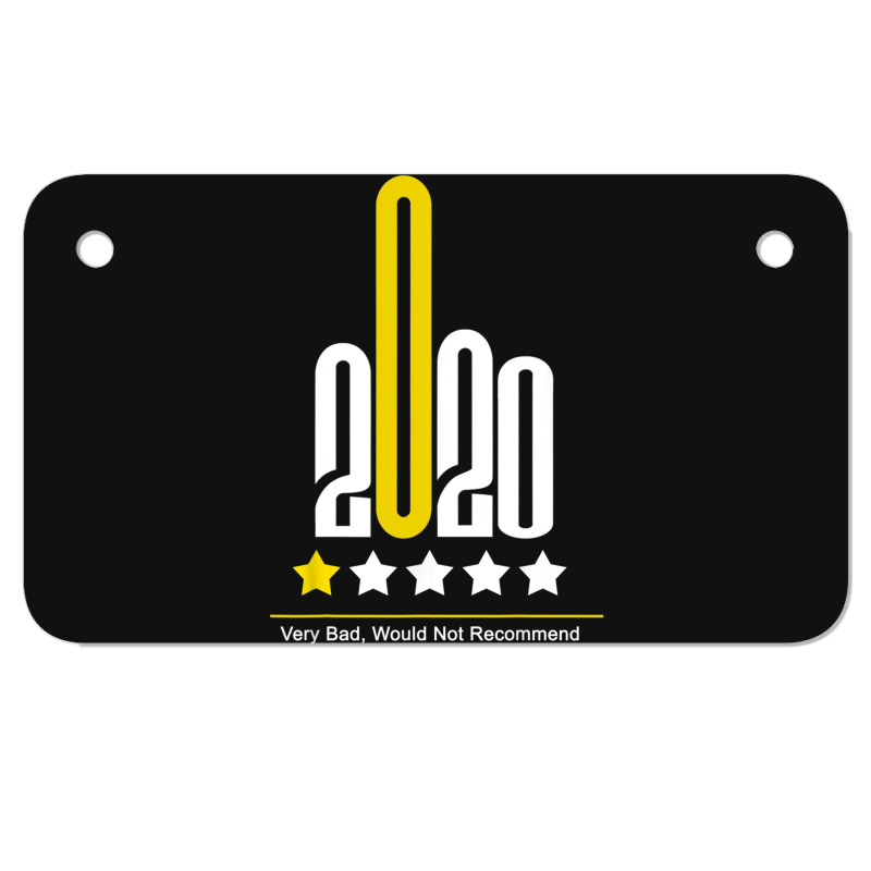 Funny Review 2020 - 1 Star Rating - Very Bad Would Not Recommend Motorcycle License Plate | Artistshot