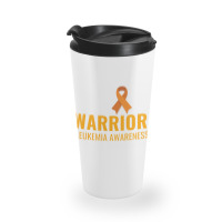 Grandpa Of A Warrior Leukemia Awareness White Travel Mug | Artistshot