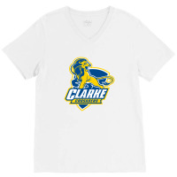 The Clarke Crusaders V-neck Tee | Artistshot