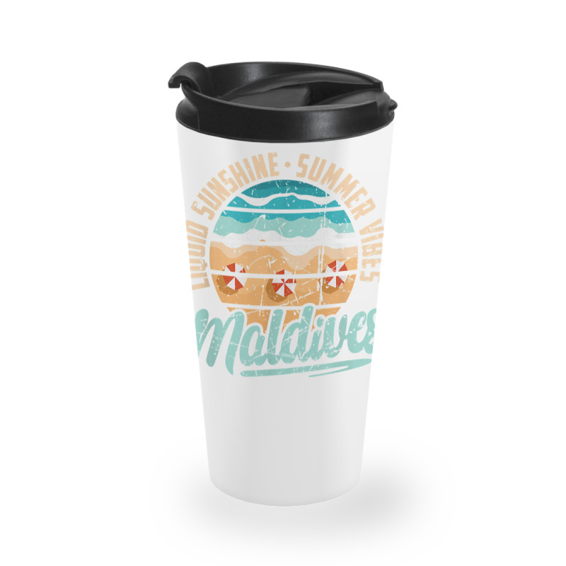 Maldives Liquid Sunshine Summer Vibes Maldives Vacation T Shirt Travel Mug | Artistshot