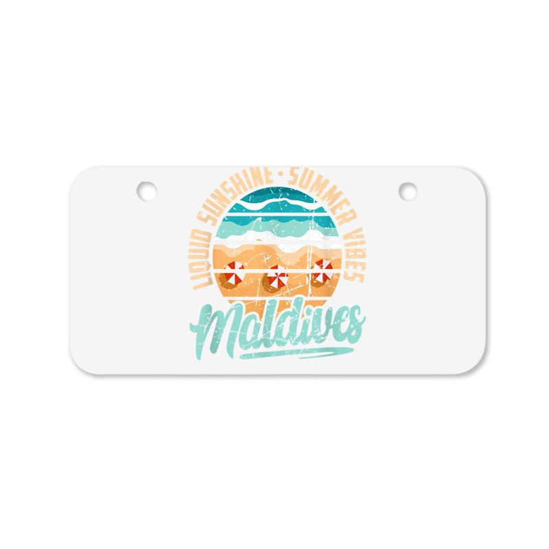 Maldives Liquid Sunshine Summer Vibes Maldives Vacation T Shirt Bicycle License Plate | Artistshot