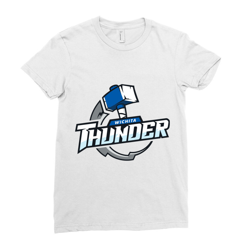 The-wichita-thunder-pen Ladies Fitted T-Shirt by jaber | Artistshot