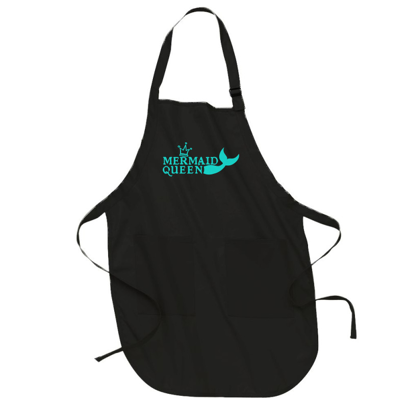 Mermaid Queen Cute Graphic Tail Crown Fun Summer Beach Premium T Shirt Full-length Apron | Artistshot