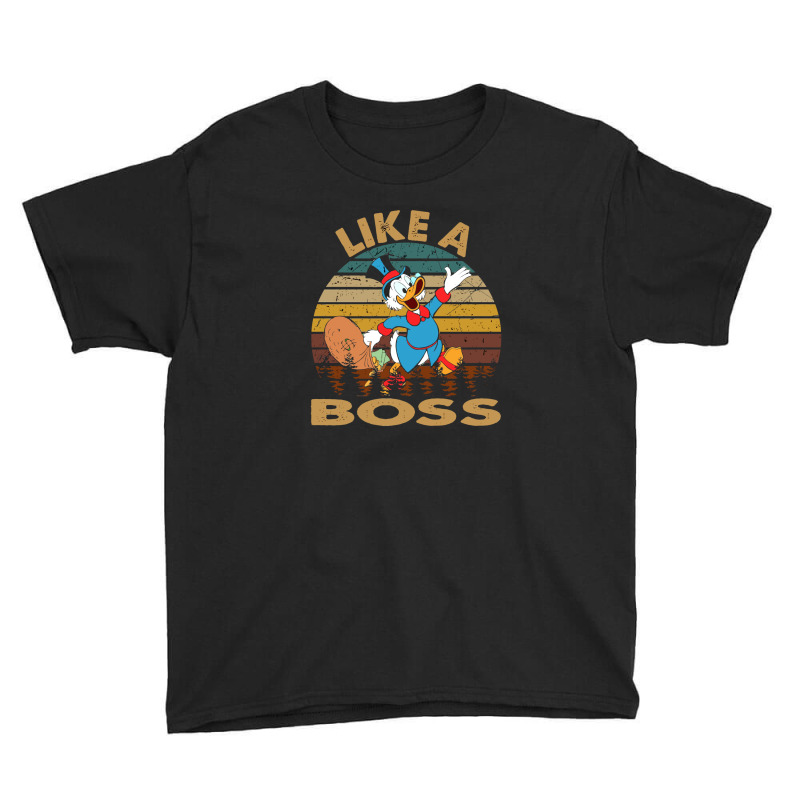 Retro Vintage Like A Boss Duck Tales Art Gift For Fans Youth Tee | Artistshot