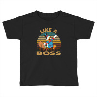 Retro Vintage Like A Boss Duck Tales Art Gift For Fans Toddler T-shirt | Artistshot