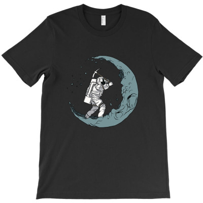 Moon Digging Astronaut T-shirt Designed By Audrez