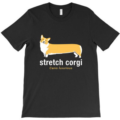 Stretch Corgi T-shirt Designed By Audrez