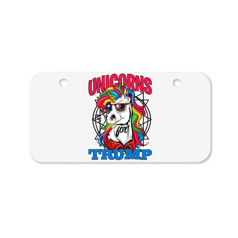 Unicorns For Trump Bicycle License Plate | Artistshot