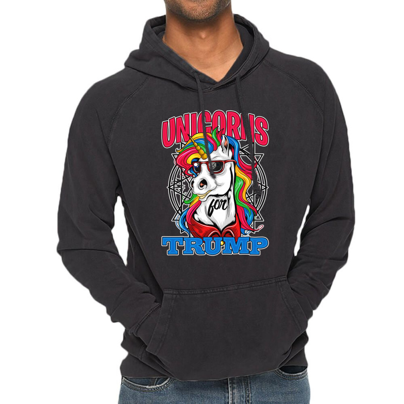 Unicorns For Trump Vintage Hoodie | Artistshot