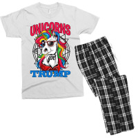 Unicorns For Trump Men's T-shirt Pajama Set | Artistshot