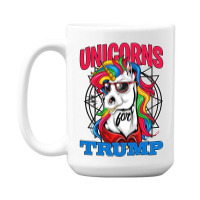 Unicorns For Trump 15 Oz Coffee Mug | Artistshot