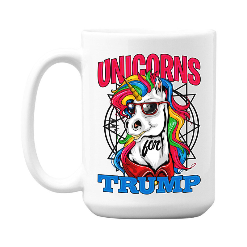 Unicorns For Trump 15 Oz Coffee Mug | Artistshot