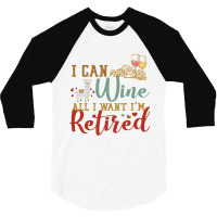 I Can Wine All I Want I'm Tired Retro Vintage Llama 3/4 Sleeve Shirt | Artistshot