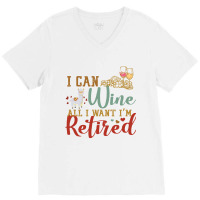 I Can Wine All I Want I'm Tired Retro Vintage Llama V-neck Tee | Artistshot