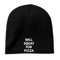 Black will squat for pizza 8'' Beanie - phminh22