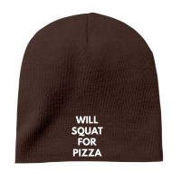 Brown will squat for pizza 8'' Beanie - phminh22