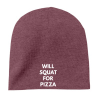 Heather Cardinal will squat for pizza 8'' Beanie - phminh22