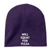 Purple will squat for pizza 8'' Beanie - phminh22