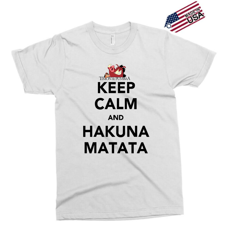 Hakuna Keep Calm Exclusive T-shirt by Bento99 | Artistshot