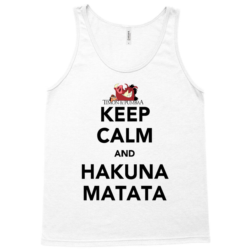 Hakuna Keep Calm Tank Top by Bento99 | Artistshot