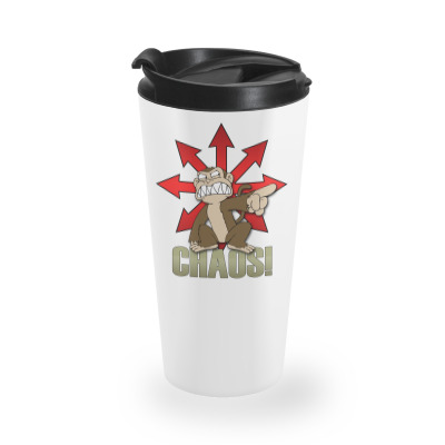 Chaos Logo Travel Mug Designed By Frado47