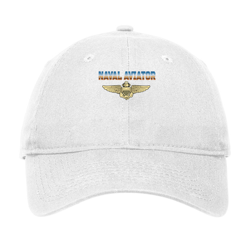 Fly Naval Aviator Classic Naval Officer Pilot Wing Navy Side Long Slee Adjustable Cap by adam.troare | Artistshot