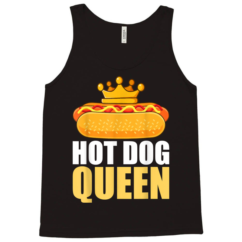 Funny Hot Dog For Women Girls Grilled Wiener Sausage Buns T Shirt Tank Top by adam.troare | Artistshot