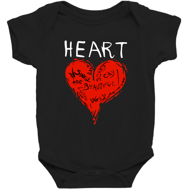 Smashing Heart Baby Bodysuit by Yanco58 | Artistshot