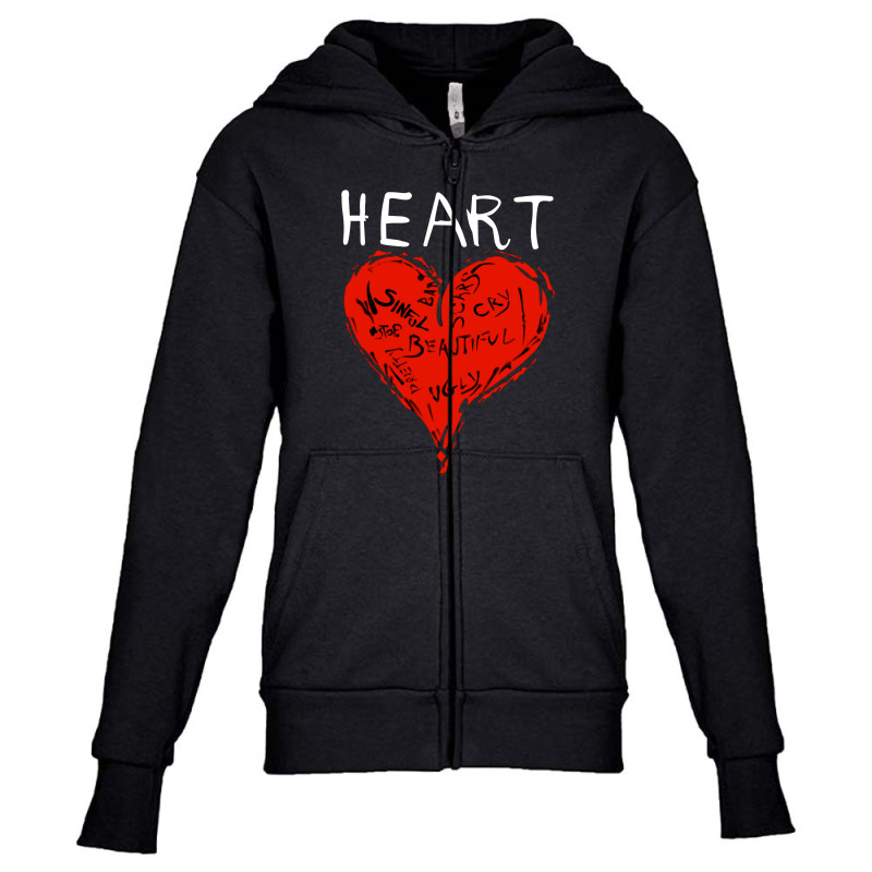 Smashing Heart Youth Zipper Hoodie by Yanco58 | Artistshot