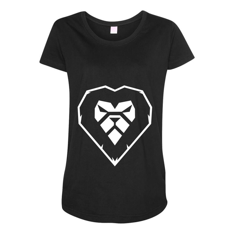 Heart A Lion Maternity Scoop Neck T-shirt by Yanco58 | Artistshot