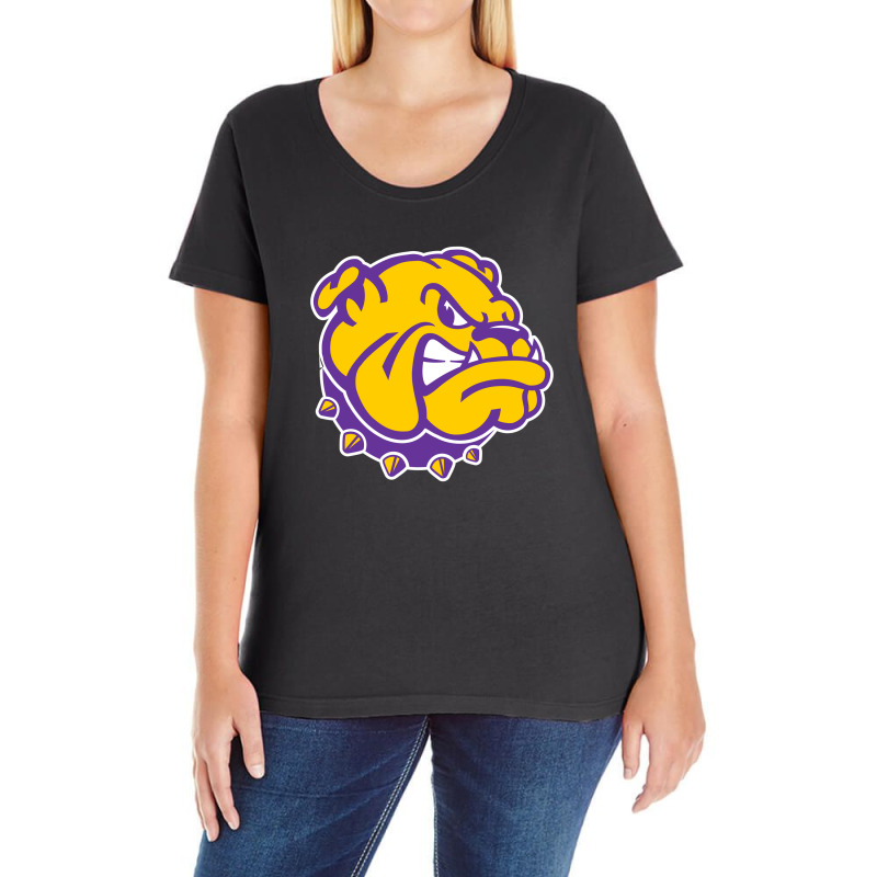 Western Illinois Ladies Curvy T-Shirt by Elrlins | Artistshot