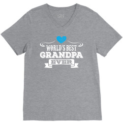 worlds best grandpa ever 1 V-Neck Tee | Artistshot