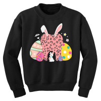 Bunny Ears T  Shirt Dental Cute Tooth Bunny Ears Leopard Print Easter Youth Sweatshirt | Artistshot