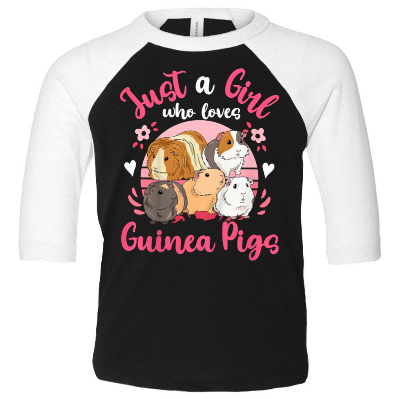 Kids Guinea Pig Just A Girl Who Loves Guinea Pigs T Shirt Toddler 3/4 Sleeve Tee | Artistshot