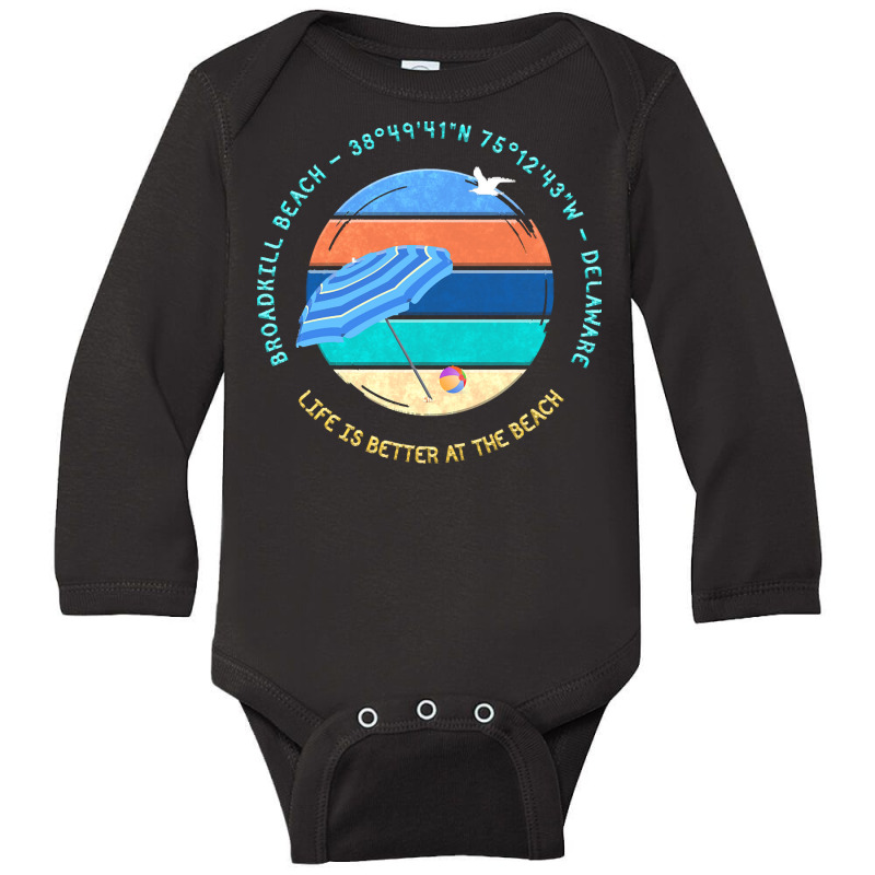 Broadkill Beach T  Shirt Broadkill Beach, Delaware T  Shirt Long Sleeve Baby Bodysuit | Artistshot