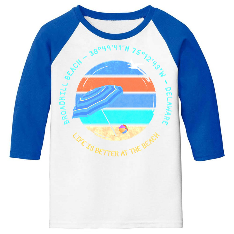 Broadkill Beach T  Shirt Broadkill Beach, Delaware T  Shirt Youth 3/4 Sleeve | Artistshot