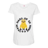 Train Hard Or Go Home Maternity Scoop Neck T-shirt | Artistshot