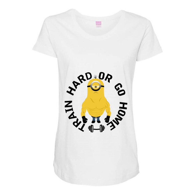 Train Hard Or Go Home Maternity Scoop Neck T-shirt | Artistshot