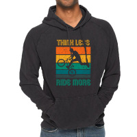 Think Less Ride More, Ride A Bike, Bmx Stunts Vintage Hoodie | Artistshot