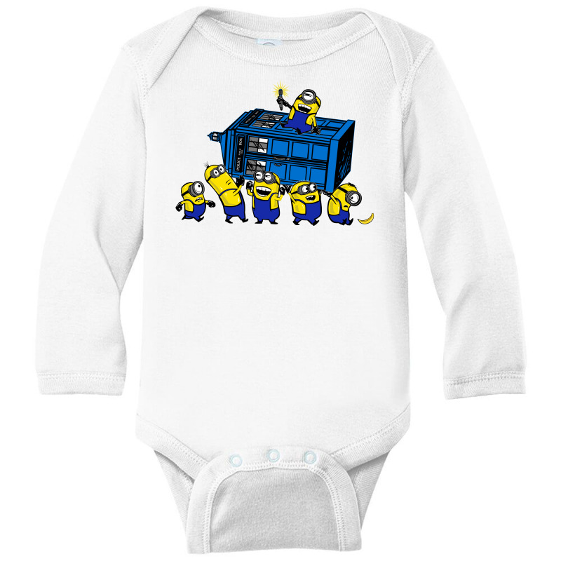 The Tardis Long Sleeve Baby Bodysuit by Yenzimateki55 | Artistshot