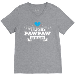 worlds best pawpaw ever 1 V-Neck Tee | Artistshot