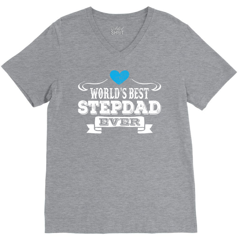 Worlds Best Stepdad Ever 1 V-neck Tee | Artistshot