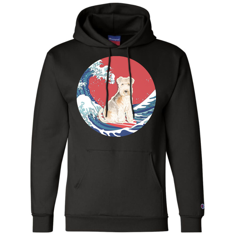 Lakeland Terrier T  Shirt Lakeland Terrier Gifts   Ocean Waves Surfing Champion Hoodie by christiansenmarlene | Artistshot