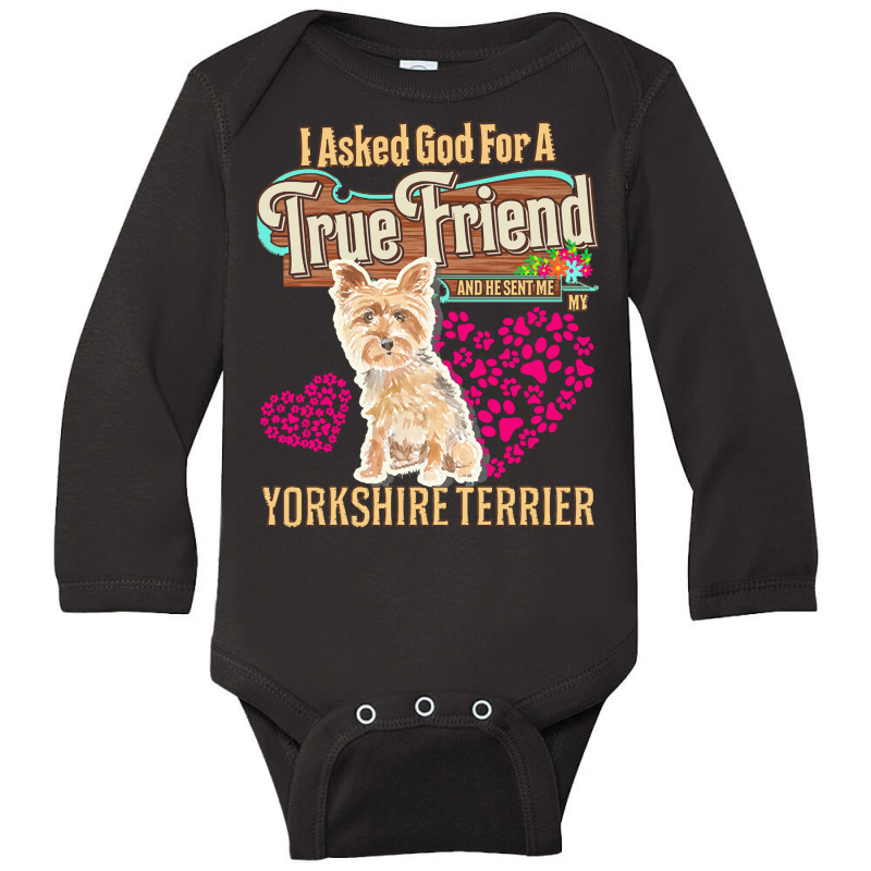 Yorkshire Terrier Owner Gift Yorkshire T  Shirt E N T  Shirt Long Sleeve Baby Bodysuit by christiansenmarlene | Artistshot