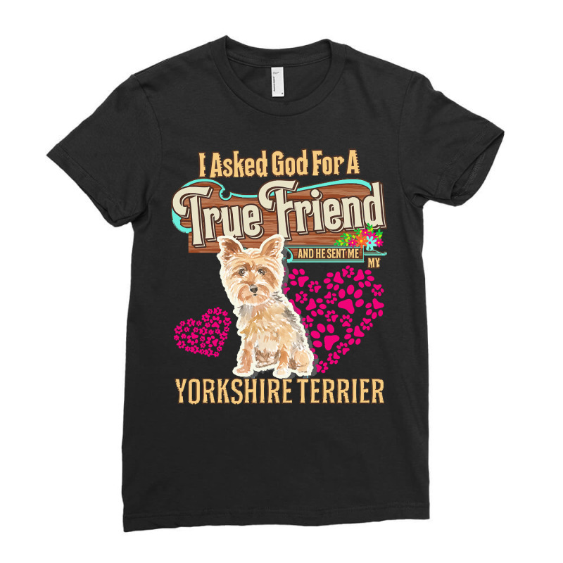 Yorkshire Terrier Owner Gift Yorkshire T  Shirt E N T  Shirt Ladies Fitted T-Shirt by christiansenmarlene | Artistshot